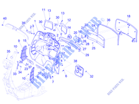 Front glove-box - Knee-guard panel Frame   Plastic parts   Coachwork 300 gilera-piaggio-vespa GTS 2020 5