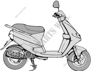 Piaggio Zip Fast Rider 50 94-96  M24 Rear Wheel Nut 
