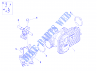 Throttle body   Injector   Union pipe for VESPA GTS 4T ie Super E3 2015