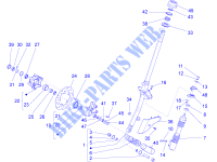 Fork/steering tube - Steering bearing unit Suspensions   Wheels 150 gilera-piaggio-vespa LX 2014 15