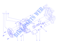 Flywheel magneto cover   Oil filter for VESPA LX 4T ie 2013