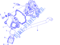 Cylinder head cover for VESPA LX 2T 2009