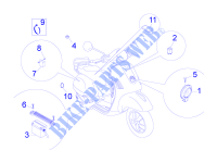Remote control switches   Battery   Horn for VESPA LX 2T 2012