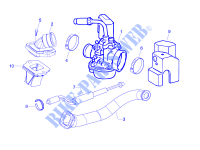 Carburettor, assembly   Union pipe for VESPA Primavera 2T 2014