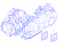 Engine, assembly for VESPA Sprint 4T 3V ie 2014