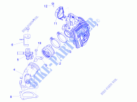 Throttle body   Injector   Union pipe for PIAGGIO MP3 500 Sport 2015