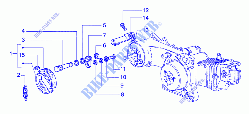 Brake lever for PIAGGIO HEXAGON LX4 2000