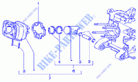 Cylinder piston wrist pin, assy for GILERA Runner 125 FX 2T 1998