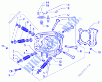 Cylinder head valves for GILERA Runner 125 VX 4T 2003