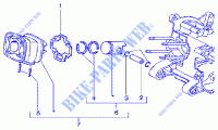 Cylinder piston wrist pin, assy for GILERA Runner 180 FXR 2T 2000