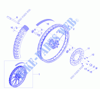 Front wheel for GILERA RCR 50 E4 2018