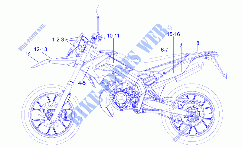 Decals for GILERA SMT 50 2016