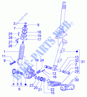 Steering column disc brake for VESPA Granturismo L 2003