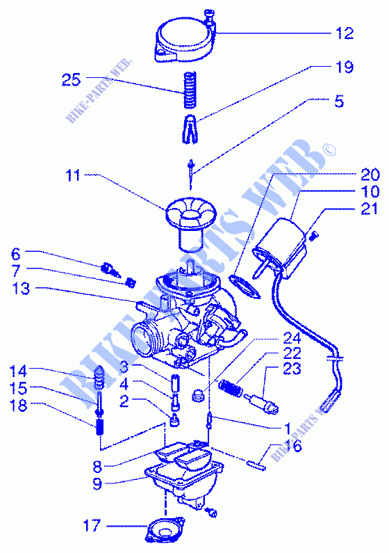Carburettor for VESPA ET4 50 Other year
