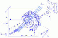 Cylinder head-valves Engine 150 gilera-piaggio-vespa LX Other year 14