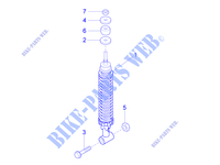 Rear suspension   Shock absorber/s for VESPA SXL 150 4T 3V CARB 2019