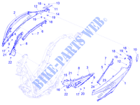 Side cover   Spoiler for PIAGGIO Beverly 400 4T/4V HPE Euro 5 ABS 2021
