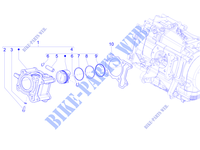 Cylinder piston wrist pin unit for PIAGGIO Medley 150 4T Euro 5 2020
