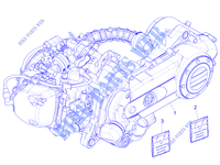 ENGINE ASSEMPLY for PIAGGIO Zip 50 4T 25Km/h Euro 5 2021