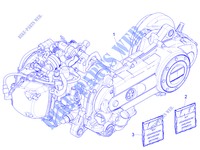 ENGINE ASSEMPLY for VESPA Primavera 50 4T 3V Euro 5 2020