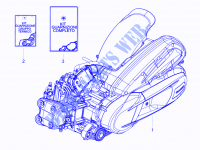 Engine, assembly for PIAGGIO BV 4T 4V ie E3 2014