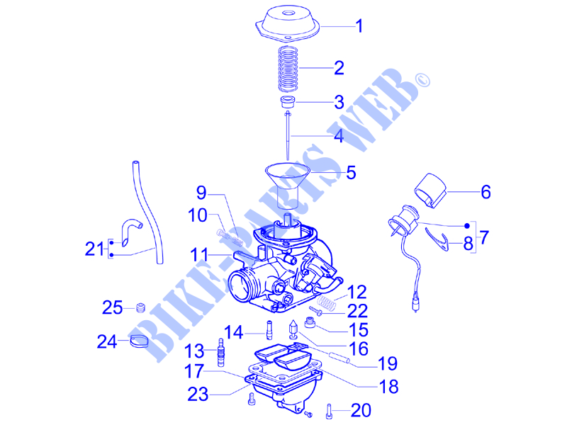 Carburetor's components for PIAGGIO Fly 4T 2007