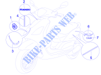 Plates   Emblems for PIAGGIO Fly 4T E3 2007