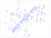Fork's components (Escorts) for PIAGGIO Fly 2T 2006