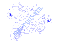Plates   Emblems for PIAGGIO Fly 2T 2006