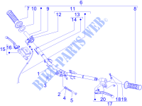 Handlebars   Master cil. for PIAGGIO Fly 4T (25-30Km/h) 2011