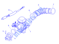 Carburettor, assembly   Union pipe for PIAGGIO Fly 4T 2007