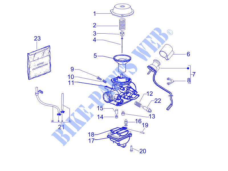 Carburetor's components for PIAGGIO Fly 4T 2008