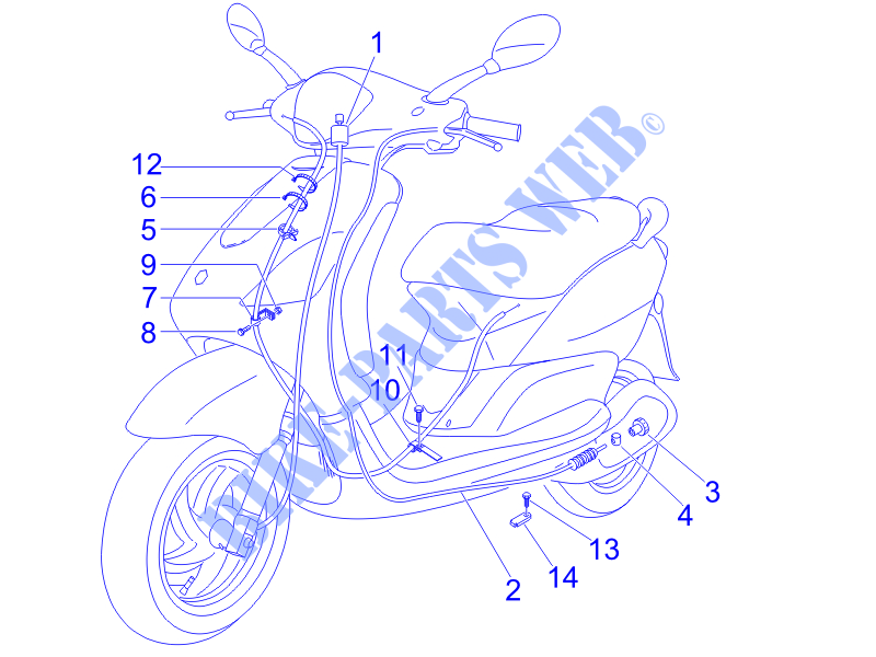 Transmissions for PIAGGIO Fly 4T 2008