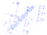 Fork/steering tube   Steering bearing unit for PIAGGIO Fly 4T 2V 25-30Km/h 2014