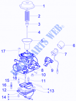 Carburetor's components for PIAGGIO Fly 4T 4V 2011