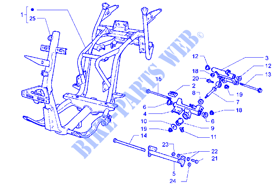 Frame for PIAGGIO Hexagon GT Other year