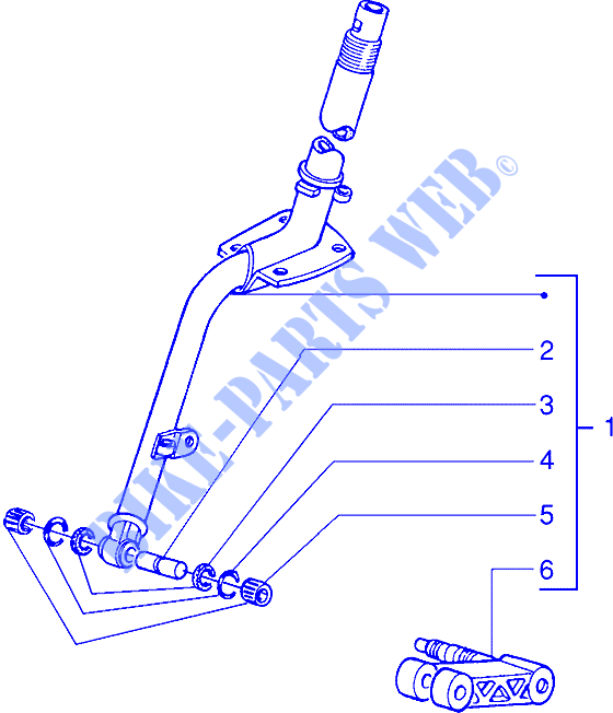Steering column for PIAGGIO Sfera RST Other year