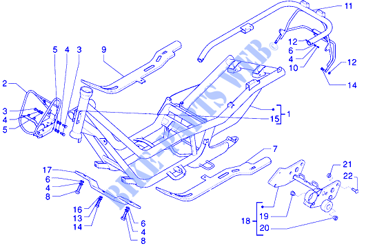 Frame for PIAGGIO X9 Other year