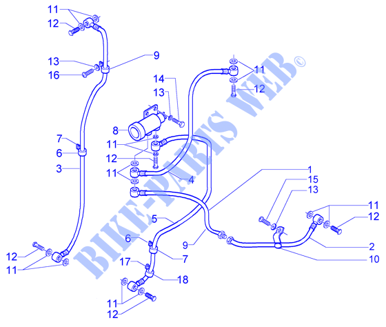 Brake pipes for PIAGGIO X9 Evolution Other year
