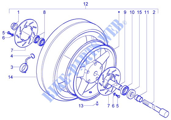 Front wheel for PIAGGIO X9 Evolution Other year