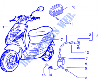 H.t. coil Regulator for PIAGGIO Zip SP H2O Before 200