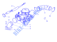 Carburettor, assembly   Union pipe for PIAGGIO Liberty 4T 2V E3 2011