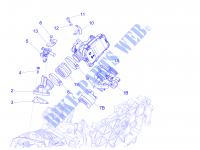 Throttle body   Injector   Union pipe for PIAGGIO Liberty 4T 3V ie E3 2014
