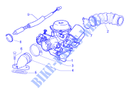 Carburettor, assembly   Union pipe for PIAGGIO Liberty 4T Sport E3 2007