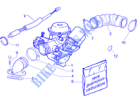 Carburettor, assembly   Union pipe for PIAGGIO Liberty 4T Sport E3 2006