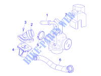 Carburettor, assembly   Union pipe for PIAGGIO Liberty 2T 2008