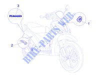 Plates   Emblems for PIAGGIO Liberty 2T 2008