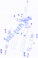 Fork's components (Wuxi Top) for PIAGGIO Liberty 2T MOC 2009