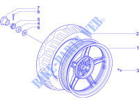 Rear wheel for PIAGGIO Liberty 4T MOC 2015