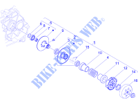 Driven pulley for PIAGGIO Liberty 4T PTT (B-NL) 2013